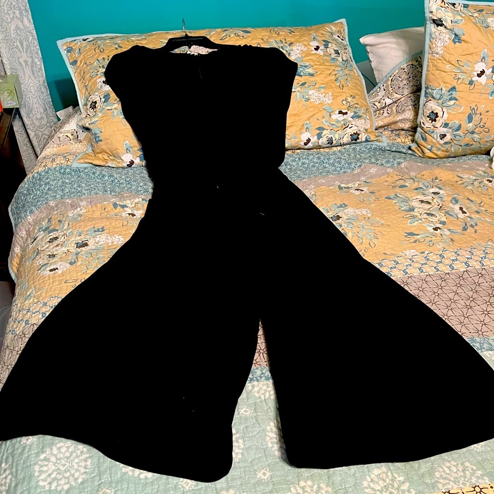 Eileen Fisher wide leg cropped Jumpsuit